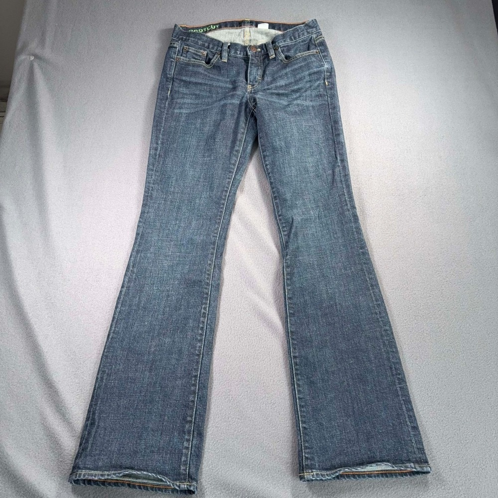 J.Crew‎ Bootcut Jeans Womens 29x32 Blue Stretch Denim Low Rise 28R